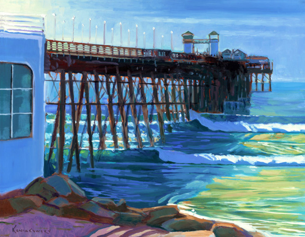 "Morning Light, Oceanside"  California oceanscape with Oceanside Pier as the focal point.