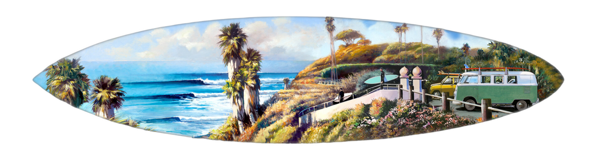Swamis Surfboard – Ocean Art by Koniakowsky