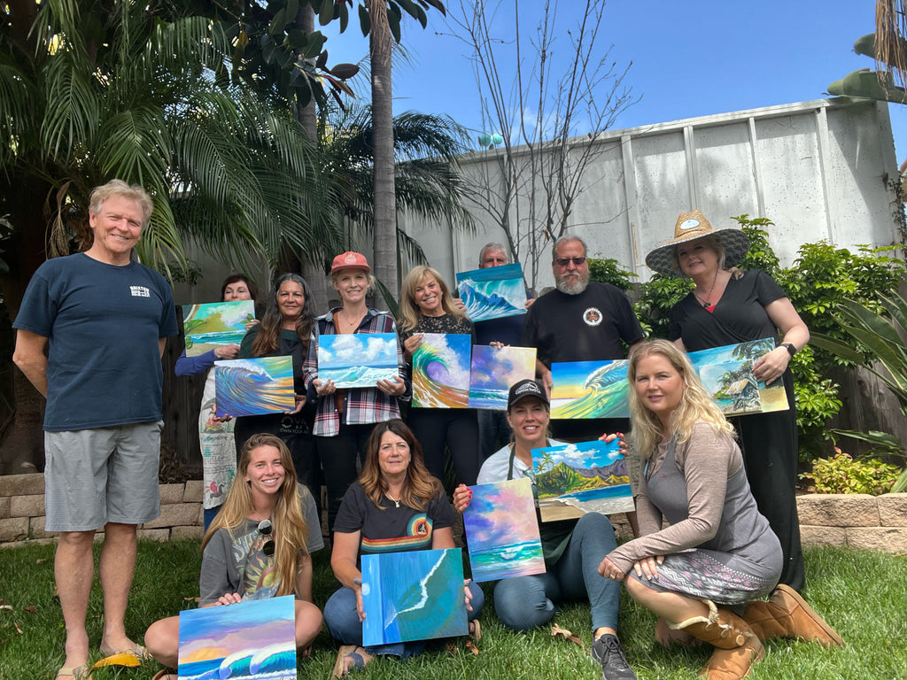 Carlsbad painting retreat 2022. Wade hosts painting retreats in which he teaches his students how to paint waves, tropical and coastal scenes all over the world!