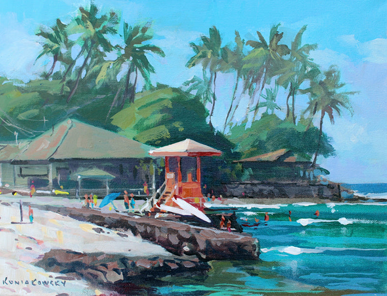 "Kahalu’u Beach Park"  A much loved family and locals beach, Kona, Hawaii.